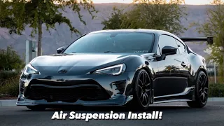 Airlift Performance Air Suspension Install on Alice’s Toyota 86 .