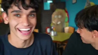 Lucas and Marcus! Letting our Tesla DECIDE what we EAT for 24 Hours! SELF DRIVE