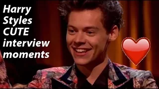 Harry Styles cute interview moments