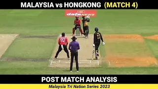 Hongkong vs Malaysia | Post Match Analysis | Malaysia Tri Nation Series 2023 | Match 4