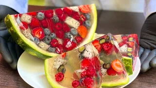 🍉 Желейный арбуз 🍉Каждый должен попробовать этим летом 🍉 Необычный десерт без выпечки 🍉 | GoCakes