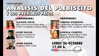 Conversatorio "Análisis del Plebiscito y los Próximos Pasos"