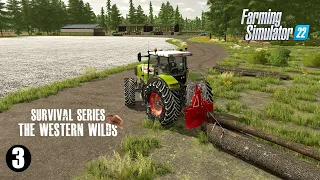 Creating our 5th Field! The Western Wilds Survival Series Episode 3 (FS22)