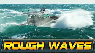 BOAT TRAPPED IN ROUGH WAVES AT DANGEROUS INLET! BOAT ZONE