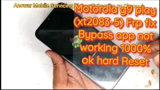 Motorola g9 play (xt2083-5) Frp fix Bypass app not working 1000% ok hard Reset