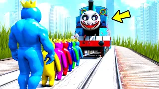 TODOS OS AZUL BABÃO CONSEGUEM vencer O THOMAS do mal? | GTA V Five Nights at Freddy's