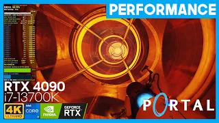 Portal with RTX 4K Performance with RTX IO, DLSS 3.5, Ray Reconstruction | RTX 4090 | i7-13700K