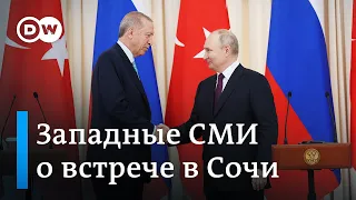 Западные СМИ о переговорах в Сочи: хотел ли Путин "зерновую сделку", и кто выиграл от встречи?