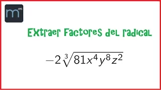 Extraer factores en un radical (secundaria)