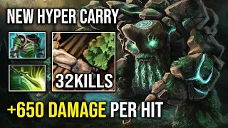 WTF +650 Damage Per Hit 1v5 Hyper Right Click Tiny with AC Butterfly Insane Cleave DPS Dota 2