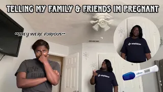 my family & friends reaction to me being PREGNANT 😧!!!