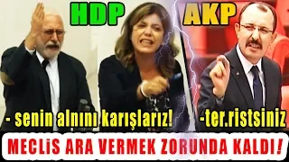 Mecliste AKP-HDP Kavgası! HDP'lilere Ter.rist Deyince Ortalık Karıştı!