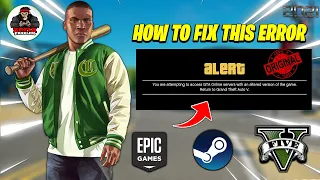 GTA V - How To FIX "Error" You Are Attempting to Access GTA ONLINE Server with an Altered version"