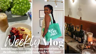VLOG || trying new recipes, influencer event gone WRONG, new book series, + my FULL skincare routine