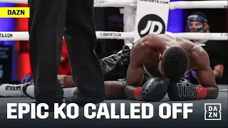 Referee Gets It WRONG! Ref Rules Out Epic KO