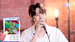 J-Hope Live performance "Safety Zone" on IU's Palette