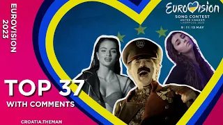 Eurovision 2023 - MY TOP 37 (With Comments)