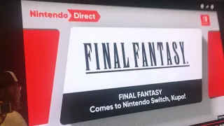 VOLUME WARNING FINAL FANTASY COMING TO SWITCH REACTION AT NINTENDO NY  (Nintendo Direct 9.13.2018)