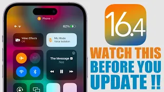 iOS 16.4 - Things You NEED To Know Before You UPDATE !