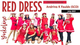 RED DRESS - Line Dance - Choreographer: Andrina K Faulds (SCO)- July 2023