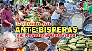 Isang Baboy, SUMAN, KALAMAY, TAMALIS, Lutuan sa ANTE- BISPERAS ng Kasalang Batangas