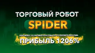 1200% за 1 год. Робот для форекс. Торговля с 12 сентября 2022 по 12 сентября 2023 г.