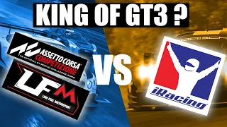 Who Does Online GT3 Racing Best ?   - LFM Assetto Corsa Competizione VS iRacing