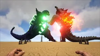 Burning Godzilla vs Super Godzilla (mechagodzilla,shin godzilla, godzilla 1954, godzillark)