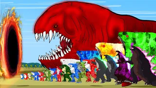 EVOLUTION OF SPACE BLOOP vs GODZILLA, SHIN, DINOSAURS: Monsters Ranked From Weakest To Strongest