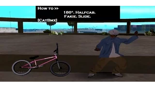 How to 180, fakie, halfcab, slide [CatBmx]