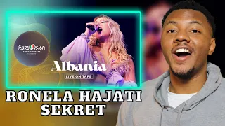 AMERICAN REACTS TO Ronela Hajati - Sekret - Albania 🇦🇱 - Live On Tape - Eurovision 2022