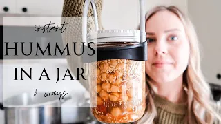 Instant Hummus In A Jar 3 Ways | Roasted Garlic, Roasted Red Pepper & Jalapeno | Pressure Canning