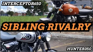 HUNTER 350 vs INTERCEPTOR 650 - Which ROYAL ENFIELD Retro Roadster is for YOU?