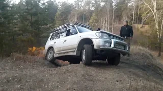 Как стандартный Land Cruiser Prado едет по диагоналкам. OffRoad