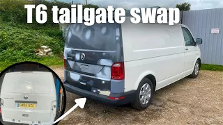 Vw T5 - T6 tailgate conversion - Build series ep8