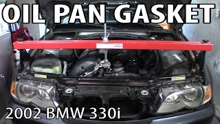 BMW 330i 325i E46 Oil Pan Gasket Replacement DIY