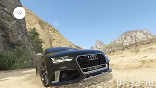 Mercedes C63S vs BMW M4 vs Audi RS7 - Raton Canyon Circuit (GTA V)