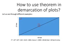 3-4-5 method for marking of plot | Pythagoras theorem for plot marking | setting out method