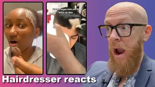 Hairdresser reacts to Amazing Hair fails and wins compilation