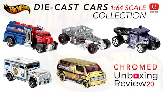 Unboxing Hot wheels 1:64 scale Assorted Chrome Diecast Cars - Dnation