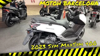 2023 Sym MaxSym 400 Walkaround at MotoH Barcelona 2023 Fira Barcelona