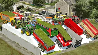 Big Silage Operation 12 players in the smallest map ever | Farming Simulator 22