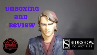Anakin Skywalker Clone Wars Sideshow 1/6 scale unboxing and review