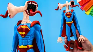 ALL SIREN HEAD with Clay - Siren Head SuperMan 🔊 Trevor Henderson Creatures🔊 Polymer Clay Tutorial