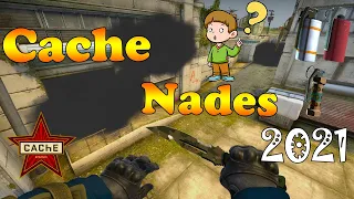 Easy and Essential Cache Smokes, Molotovs and Flashes | Cache nades | 64tick | CSGO | 2021 |