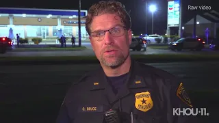 Raw video: 4 men shot outside northeast Houston gas station