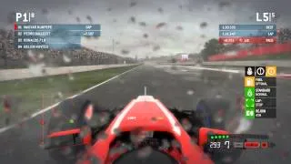 F1 2013 - Marussia Win in Spain - Heavy Rain