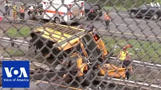 Several injured in New Jersey school bus crash