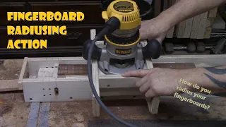 Radiusing a fingerboard