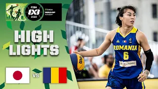 Japan v Romania | Women | Highlights | Crelan FIBA 3x3 World Cup 2022